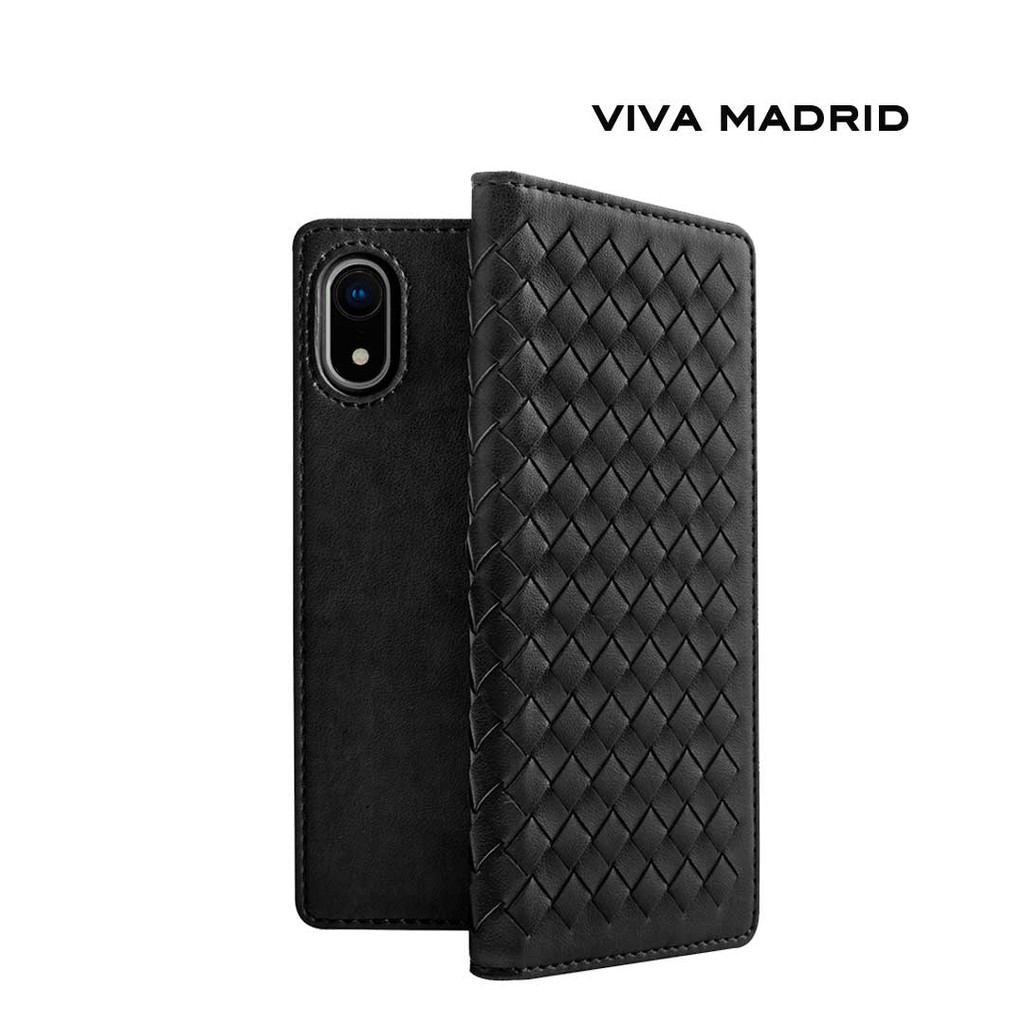 Viva Madrid Tejido Folio Case - Casing IPhone XR - Noir Black
