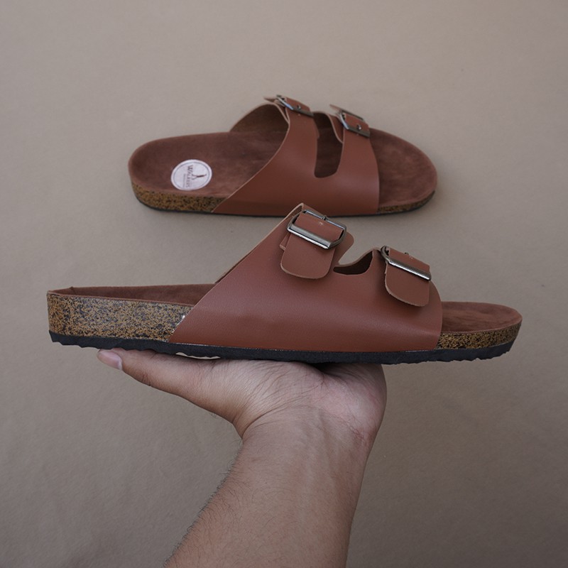 COD!! Sendal Pria Selop Walkers Gesper2 Tan Sandal Slip On Sandal Slide Selop Tali Laki Dewasa