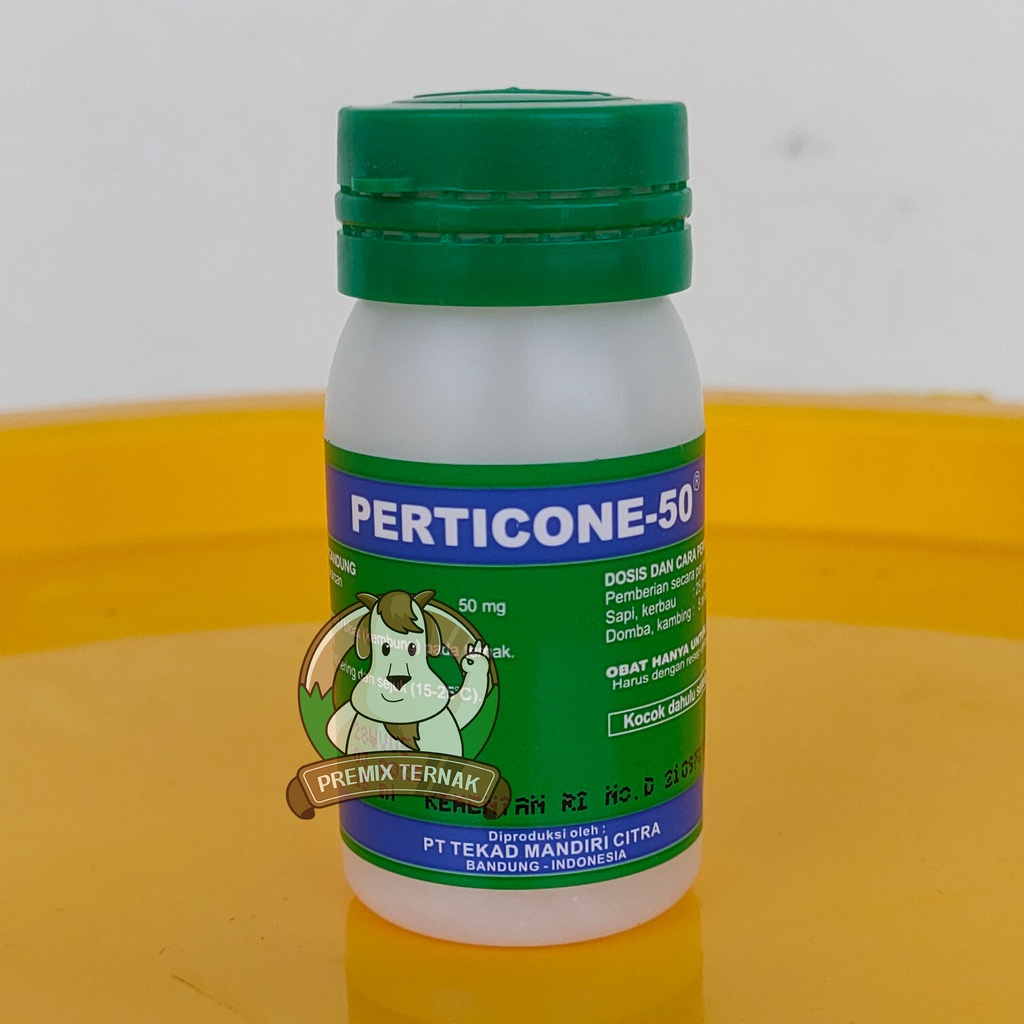 PERTICONE 50 25ml - Pengganti permethyl 50 - obat kembung hewan ternak Sapi kambing Domba