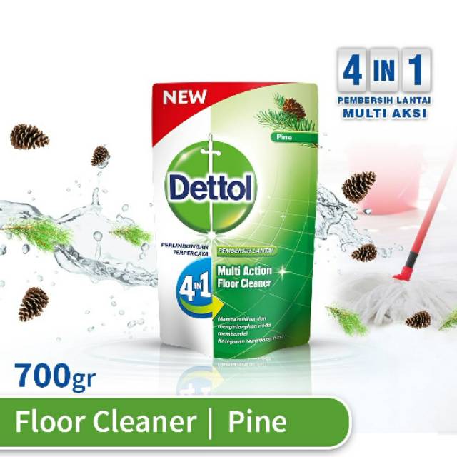 DETTOL PEMBERSIH LANTAI KARBOL ANTISEPTIK CAIRAN DISINFEKTAN ANTI KUMAN BAKTERI 700 ML