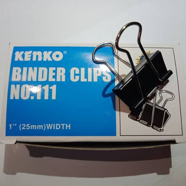

Penjepit Kertas 25 mm Binder Clips Kenko