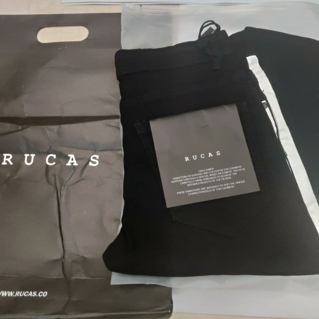 Celana Jeans Rucas size 29 Season 5 Stripe White Putih NEW ORIGINAL