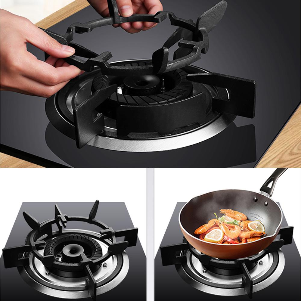 【 ELEGANT 】 Cooktop Holder Cast Universal Untuk Kompor Gas Bulat Bawah Perlengkapan Dapur Wok Rack Pan Stand