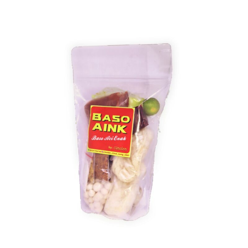 

Baso Aink, Baso Aci Enak by CIMOLEN, plus bumbu lengkap 300gr.