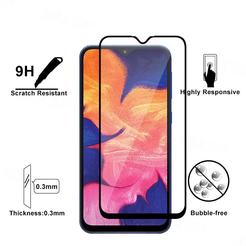 PROMO 3IN1 TEMPERED GLASS LAYAR KAMERA SKIN CARBON SAMSUNG GALAXY A10 A10S A20 A20S FULL SCREEN