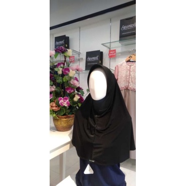COD BERGO HITAM / BERGO INSTAN PANJANG SEDADA / HIJAB BAHAN SPANDEK SUTRA SUPER COOL / BERGO ANTI KE
