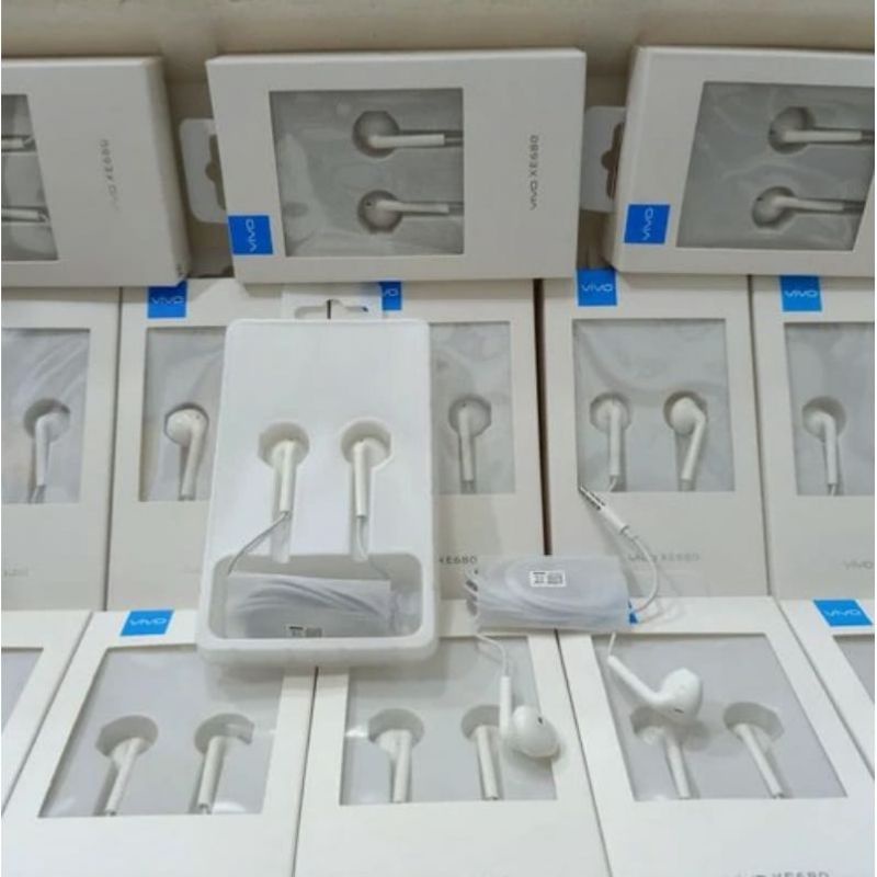 [XE-680] HEADSET VIVO ORI BASS STEREO EARPHONE VIVO Y91 Y95 V11