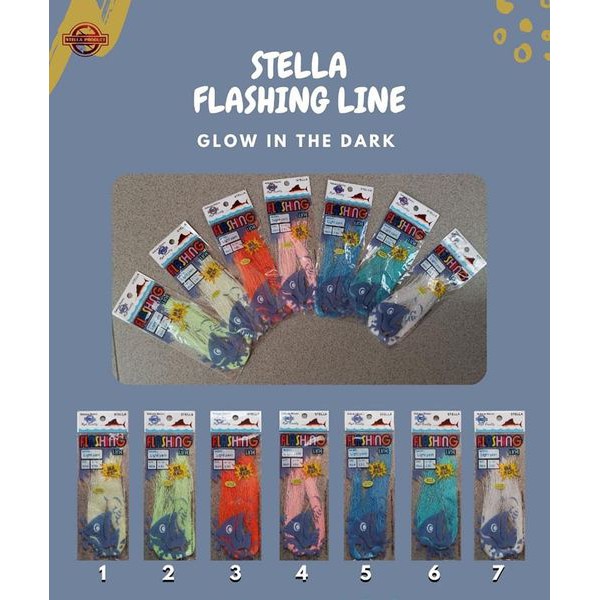 BULU MUTIARA STELLA FLASHING LINE (GID)