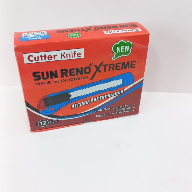 Cutter Isi 12Pcs Cutter Sunreno Grosir