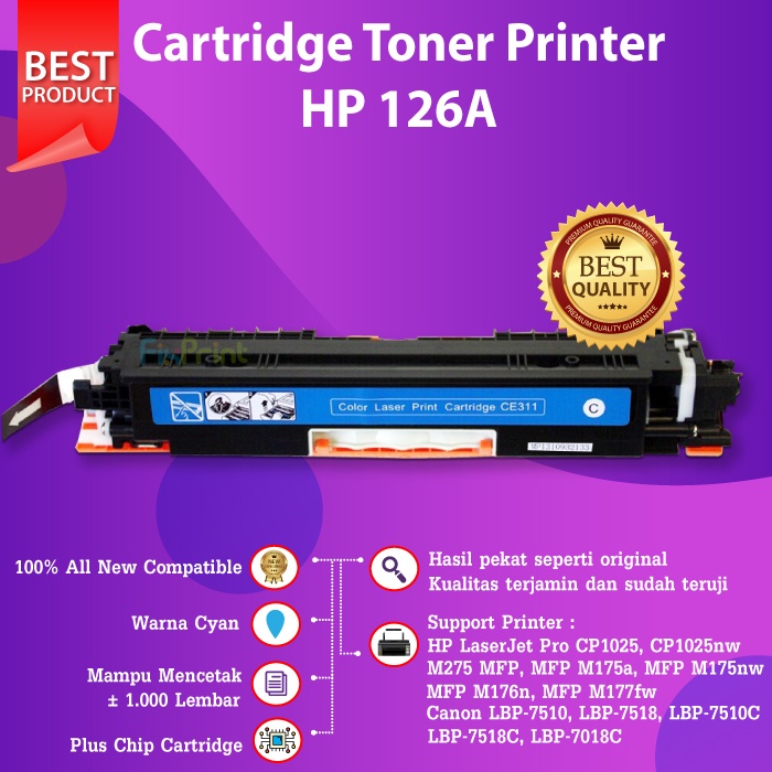 Cartridge Toner Compatible Canon 329 CRG-329 Printer LBP-7018C LBP7018 LBP7510 7518 HP CE310A CF350A