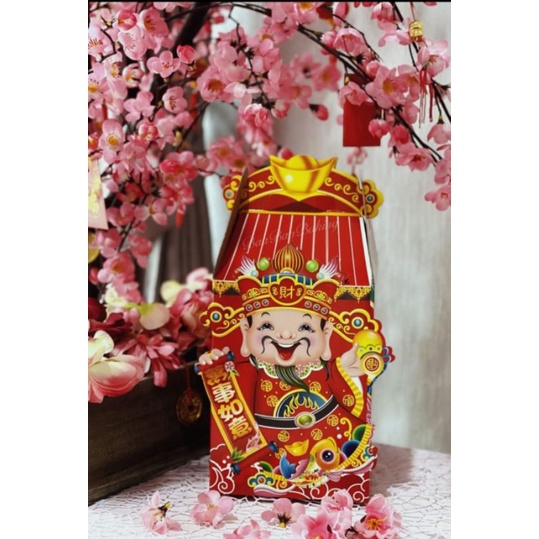 

(1 PAK ISI 4 PCS) (Kode J) BOX 3 TOPLES KUE KERING IMLEK CNY 14 X 14 X 19.5 CM