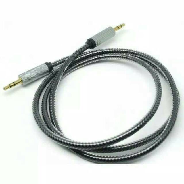 Kabel Aux audio speaker 3.5mm panjang 1M/kabel aux ke aux 1 ke 1