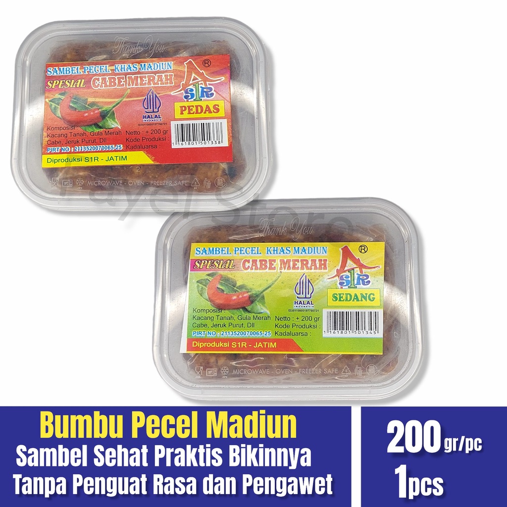 

Bumbu Pecel Madiun Asli Cap Cabe Merah 200grm bumbu kacang pecel sambel pecel madiun