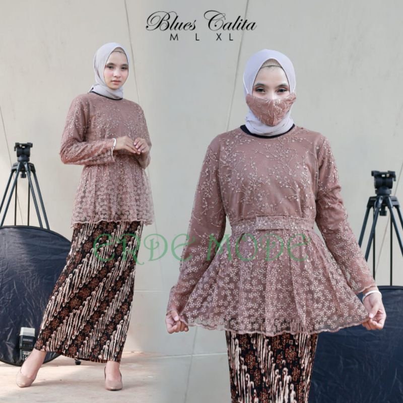 KEBAYA TULLE CALITA || SET ROK