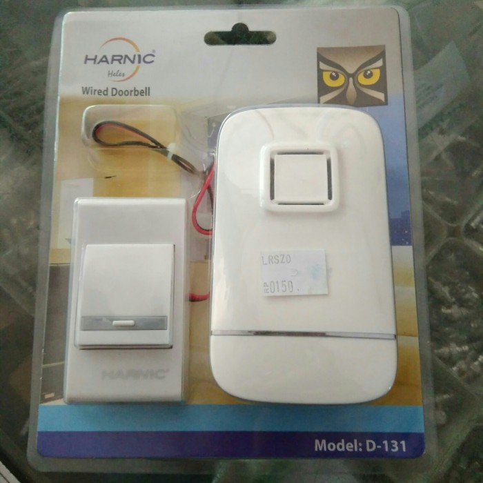 Bel Rumah Kabel Baterai Harnic Heles wired doorbell D-131