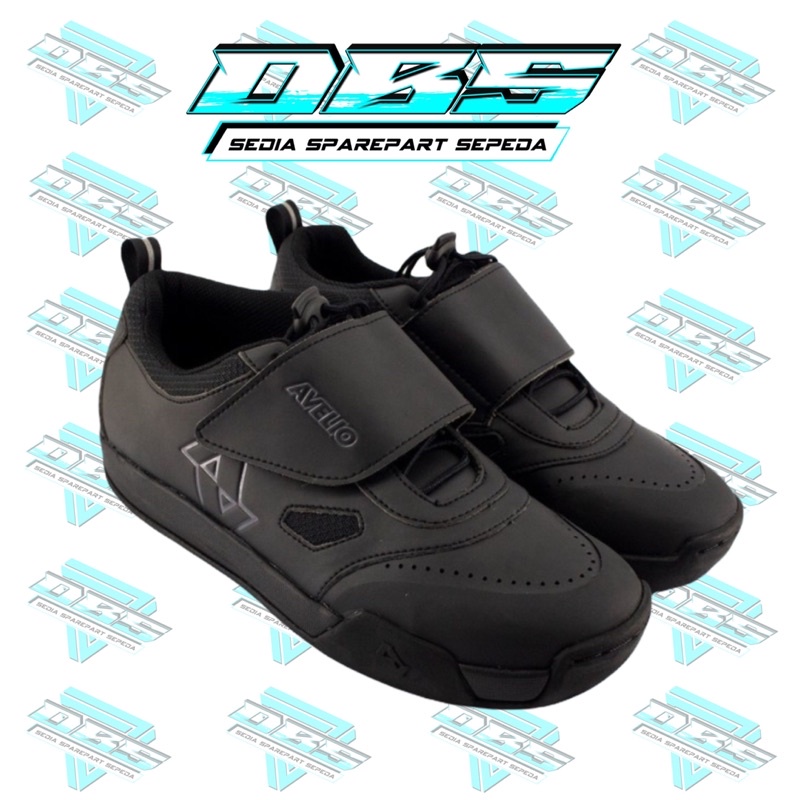 SEPATU CLEAT AVELIO AM MTB BLACK ALL MOUNTAIN