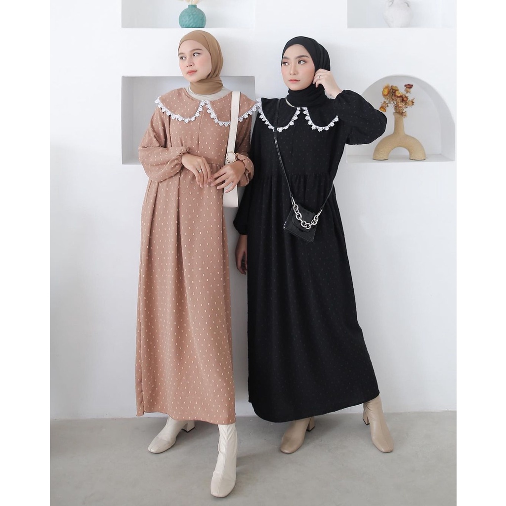 Nazia Maxi Dress | Gamis Muslimah Premium Rayon Uragiri