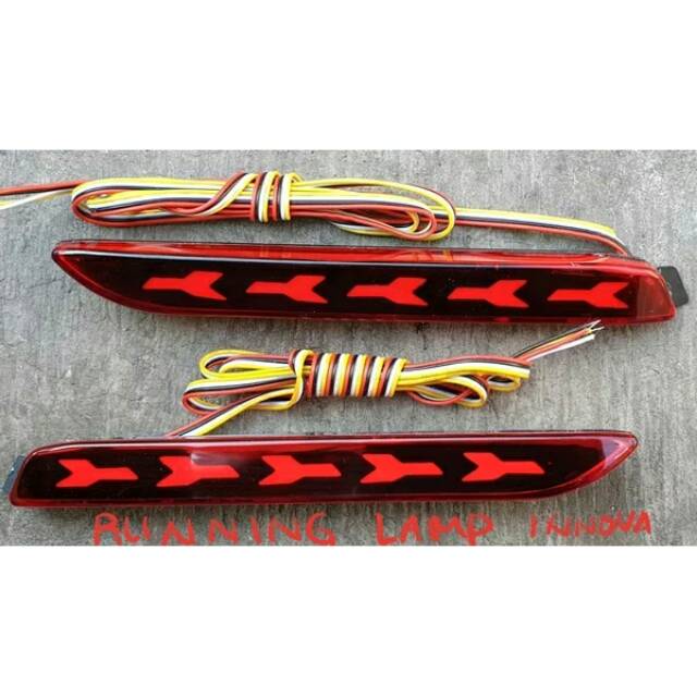 lampu reflektor bumper belakang toyota Inova INNOVA / fortuner 2007 sampai 2015 2008 2009 2010 2011 2012 2013 2014 2006 2005 2004 mata kucing  plasma cob