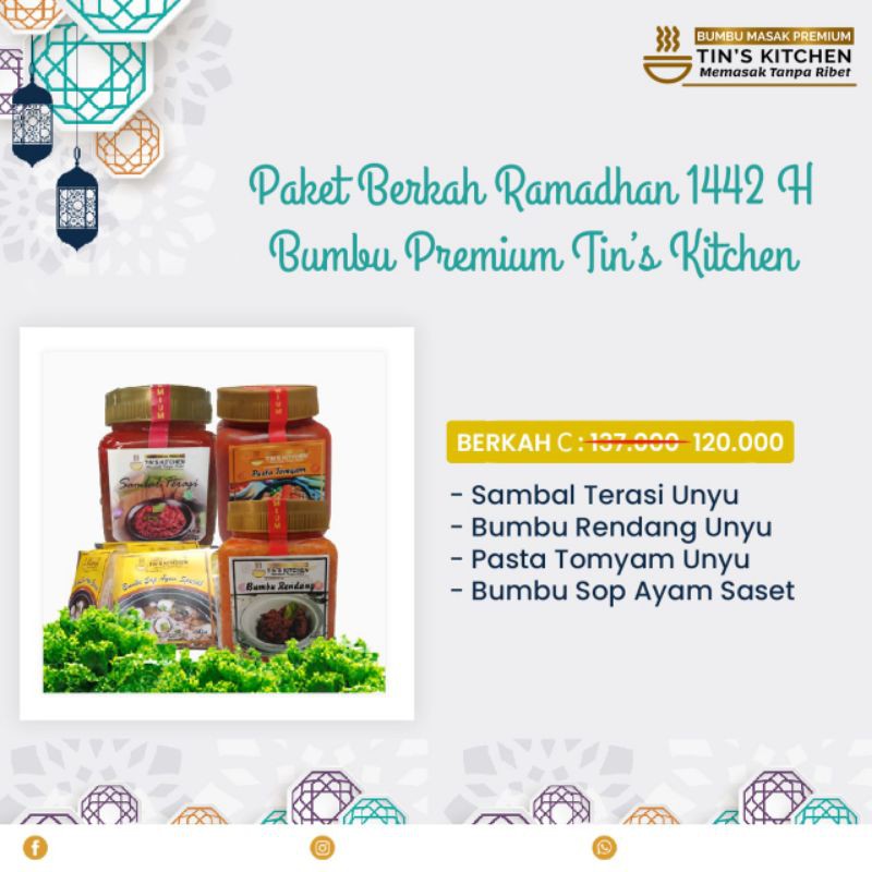 

Paket Berkah Tins Kitchen