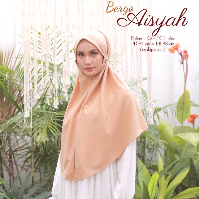 BEST SELLER!!! HIJAB DEWASA MUSLIMAH/BERGO MARYAM TALI_BERGO AISYAH BAHAN KAOS TC PREMIUM_TERMURAH!!