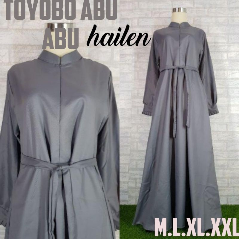 gamis polos toyobo premium