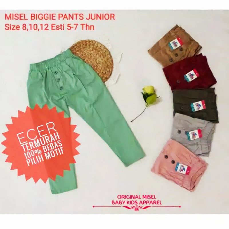 (1-7Tahun) Celana Panjang Anak Perempuan Cewek Misel Baggy Long Pants Anak Usia 1 - 7Tahun
