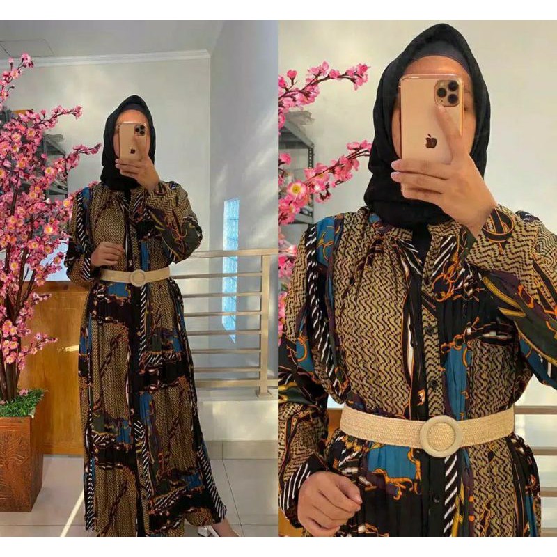 gamis plisket bangkok