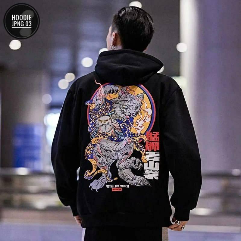 Jaket Pria/Hoodie oversize/Hoodie Jepang Cat Hoodie jumbo XXL XXXL XXXXXL (6XL) Jaket Jumbo