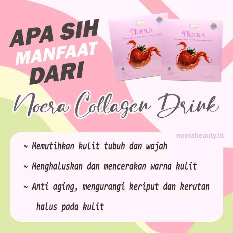 Noera Collagen Drink  | Suplemen Minuman Pemutih Kulit - BPOm 100% ORI