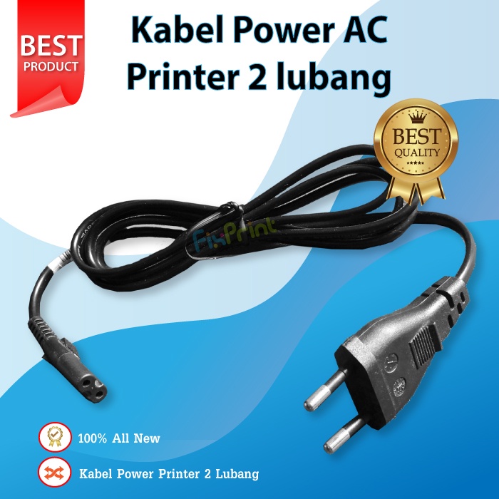 Kabel Power Printer 2 lubang TV Cable Adaptor Power Supply Canon HP