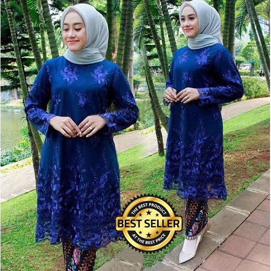 SETELAN TUNIK KEBAYA BRUKAT TILE