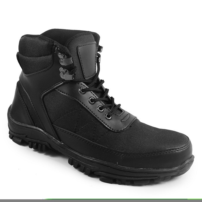 MS SHOP - COD BOS - Sepatu Pria Walkers Hyuga Hitam Tinggi Boots Safety Laki Hiking Gunung Trakking