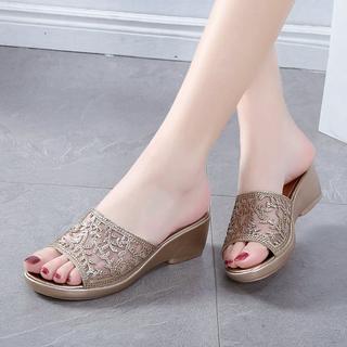  Sandal  Jepit  Wedges  Platform 5cm 1 97 Ukuran 35 41 Untuk 