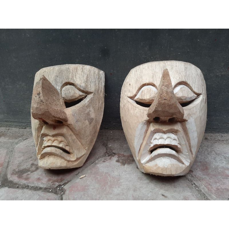 Topeng Bujang Ganong Mentahan. Semi Alusan/model pakem