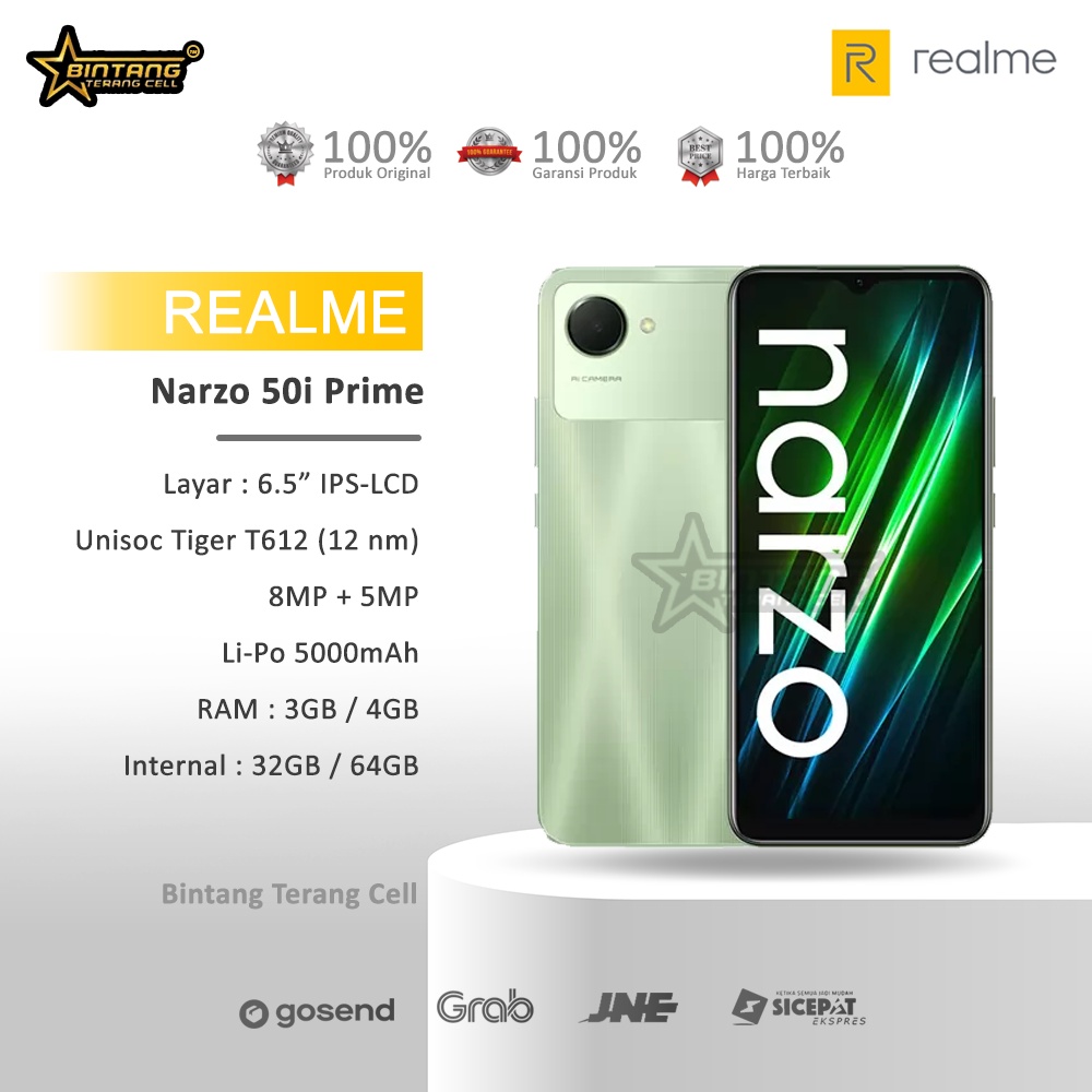 Jual realme narzo 50i prime 3+32gb powerfull octa core garansi resmi ...