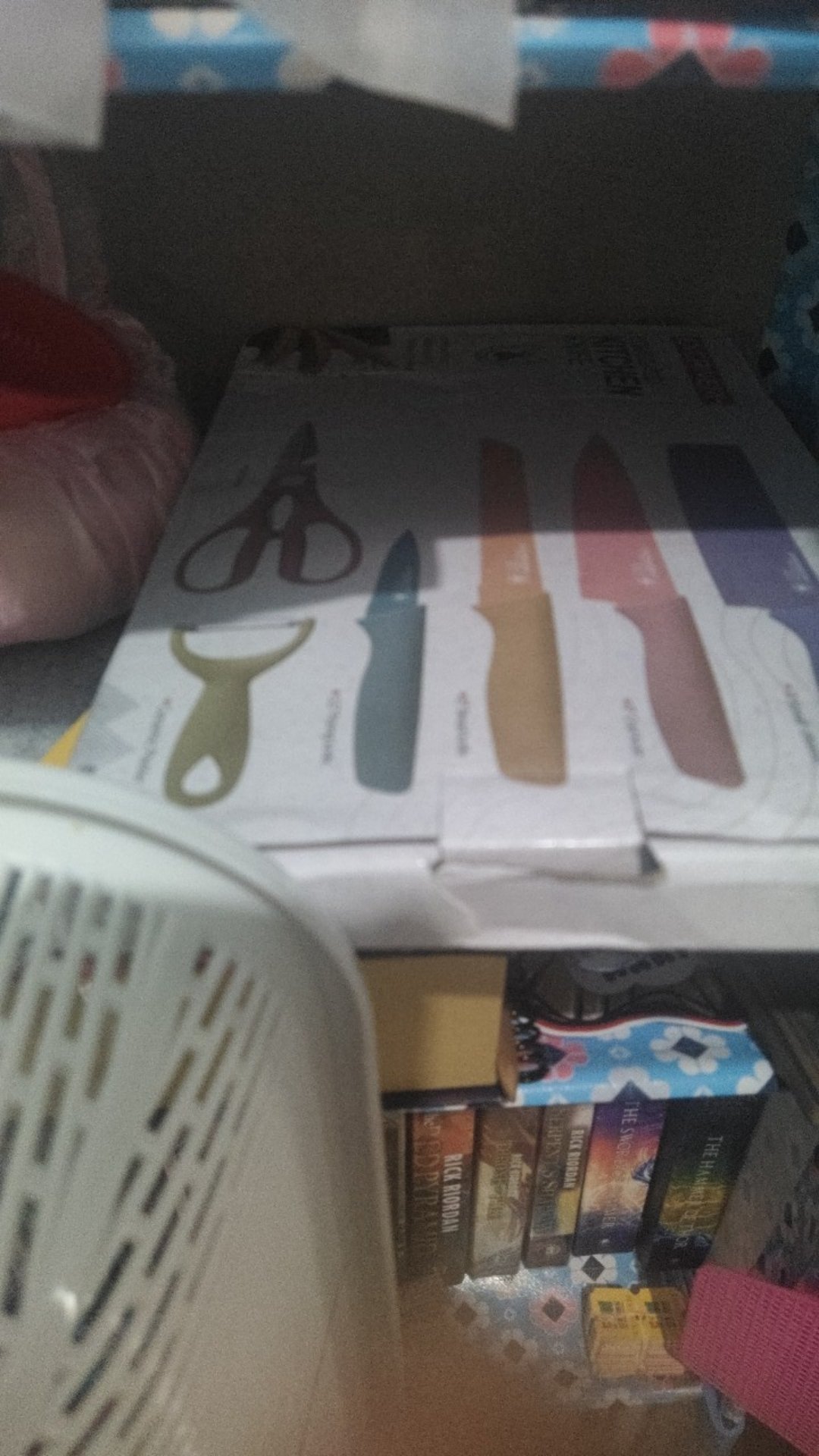 Anqi1888 6in1 Pisau Set Evcrierh / Vishal Stainless Dilapis Anti Lengket / Alat Masak Pisau Set