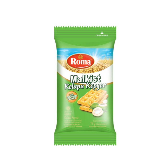 

Wafer-Biskuit- Roma Malkist Kelapa Kopyor 10 Sachets @19 Gr -Biskuit-Wafer.