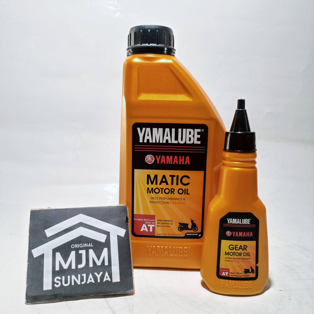 Paket Oli Motor Mesin Matic 800ml Gear Transmisi 100ml SET YAMALUBE YAMAHA