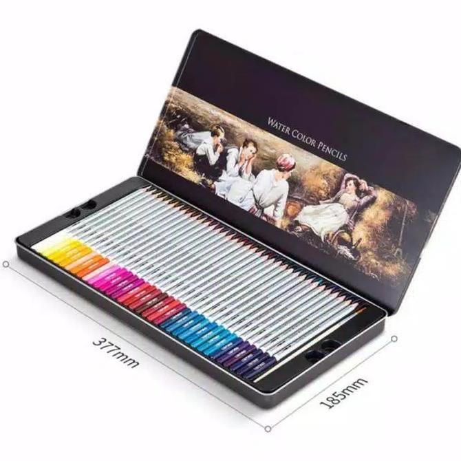 

Deli Water Color Pencils 72 PCS. Pensil Warna Rich Pigment Watercolor