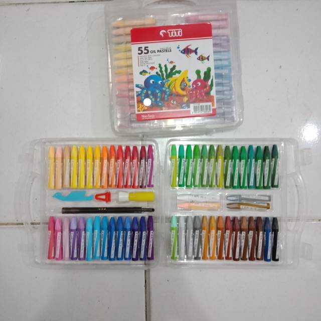 

Dijual crayon titi 55 warna krayon titi