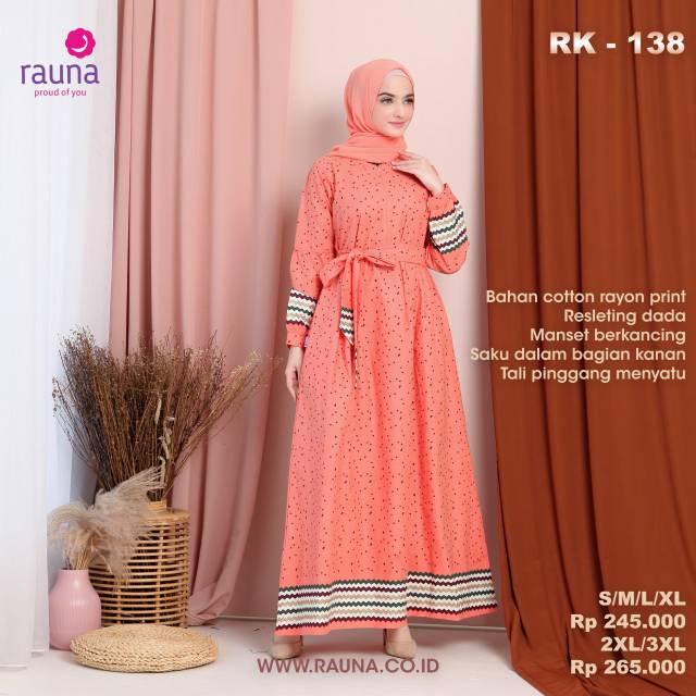 Gamis Rauna RK 138 Salem Peach