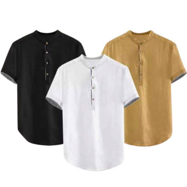 Baju Koko Dewasa Pria Lengan Pendek S-XXL