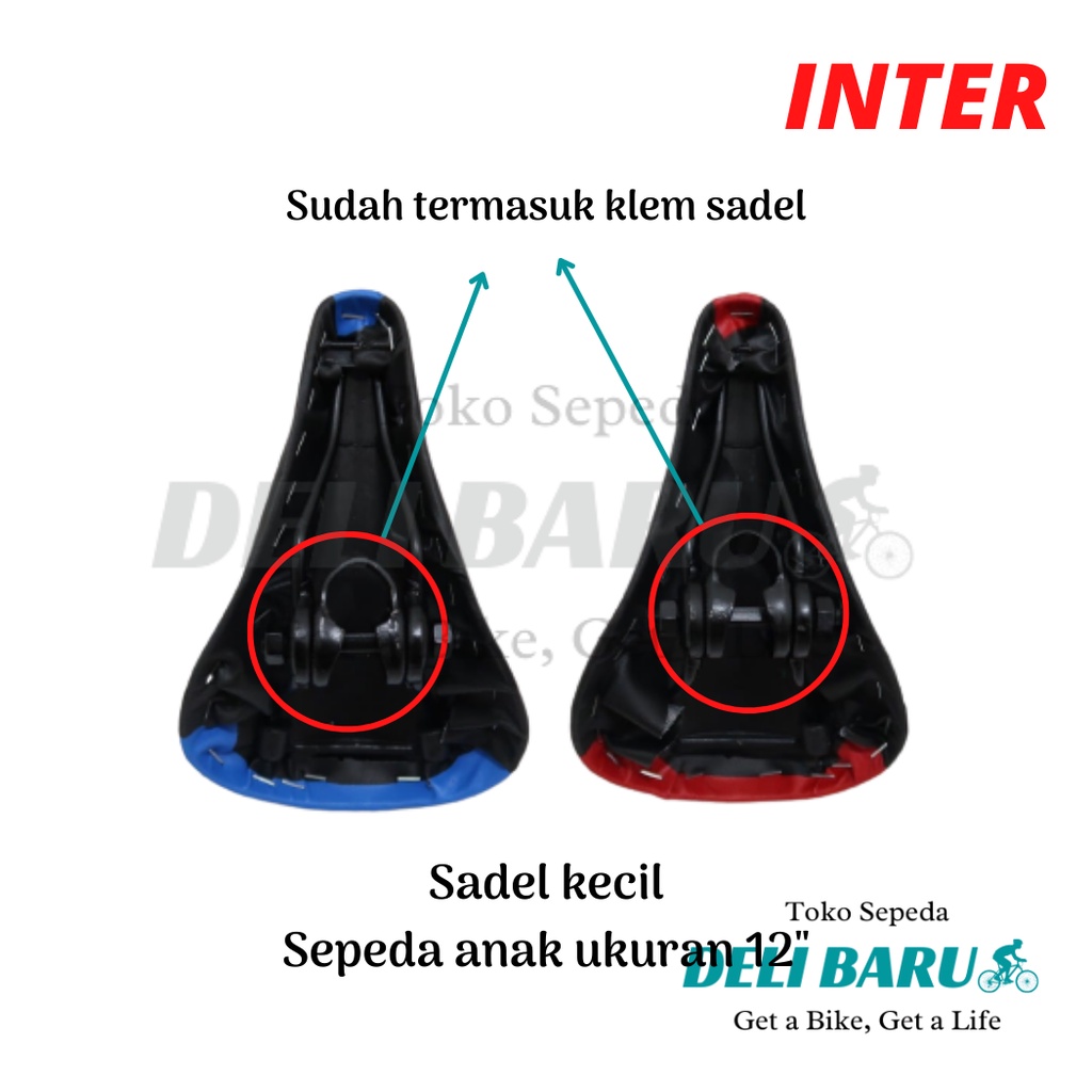 Inter Sadel KECIL Jok sepeda anak ukuran 12&quot;