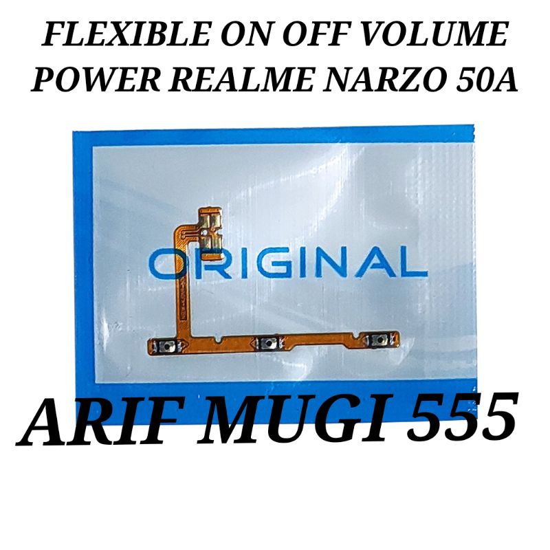 Flexible Flexible Tombol on off Volume Power Realme Narzo 50A Original