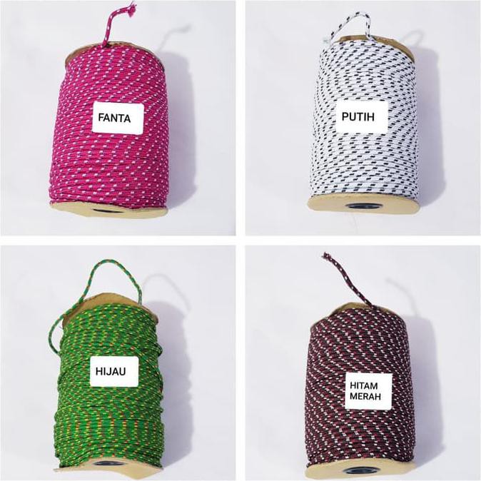 

TERLARIS ! TALI GUNUNG PARACORD 4mm JUAL PER ROLL - INFO WARNA, ROL KAYU 100MTR