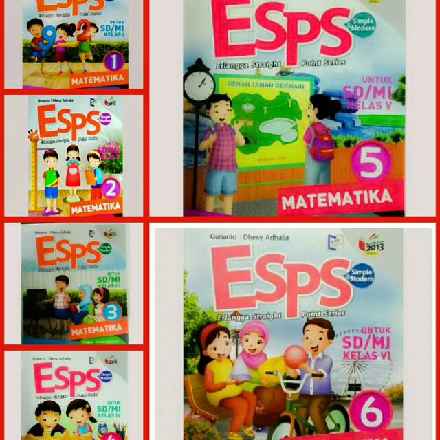 Buku Matematika ESPS Kurikulum K13 Penerbit Erlangga
