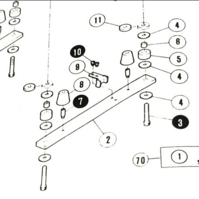 Karet Cantalan 206338 - Mesin Jahit Kamkut / Overdeck W500