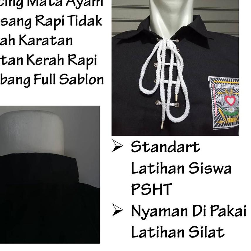 Paling Dicari|SQ29|Sakral Siswa PSHT Tali Standart Baju Silat PSHT Lubang Kancing Mata Ayam Anti Kar