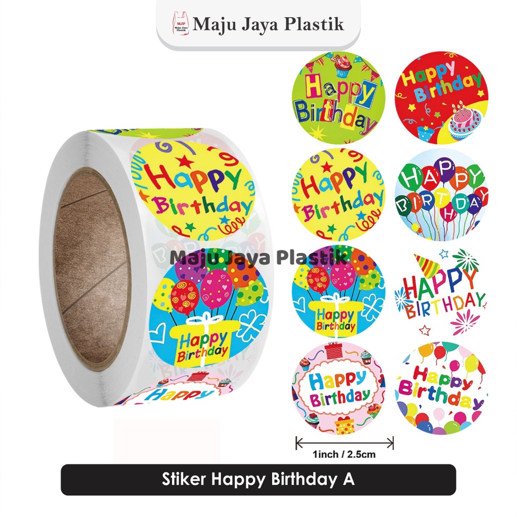 

Sticker Happy Birthday / stiker ultah / stiker ulang tahun / stiker murah