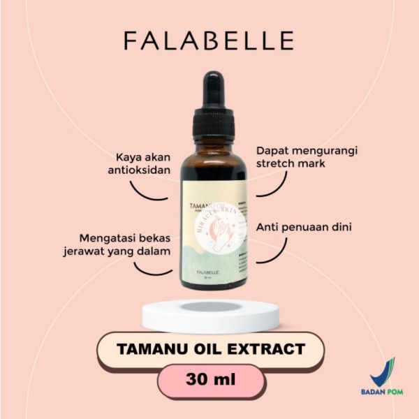 Promo Tamanu Oil Falabelle Original  Serum Anti Jerawat dan Bopeng - TamanuOil 30ml Diskon